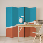 VOLLEYBALL TIME Dekorativer Paravent - 5-teilig