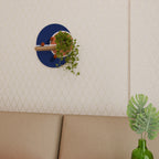 BASKETBALL CHALLENGE Ovales Kunstregal in Eiche-Optik