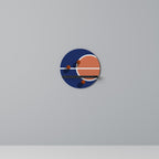 BASKETBALL CHALLENGE Rundes Kunstregal in Schwarz