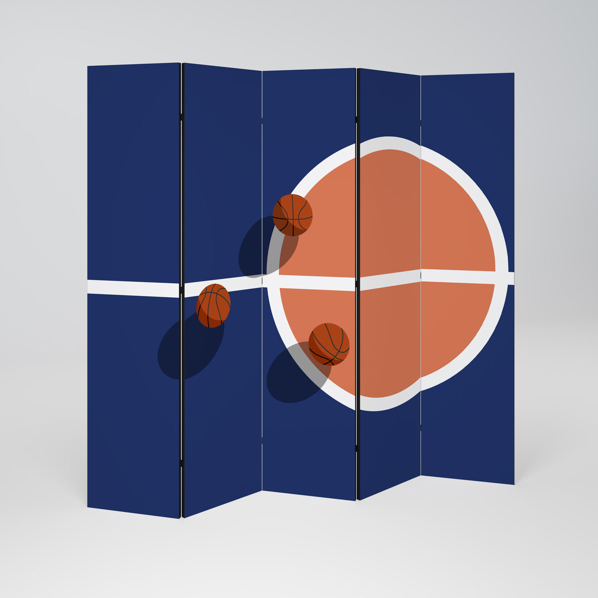 BASKETBALL CHALLENGE 5-teiliger Paravent