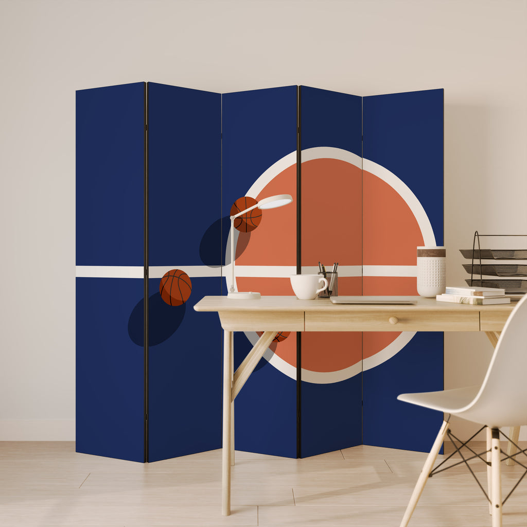 BASKETBALL CHALLENGE 5-Panel Room Divider