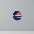 FAMOUS NUMBER 23 Oval Art Shelf In Black Finish