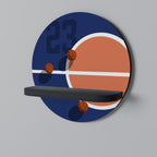 FAMOUS NUMBER 23 Rundes Kunstregal in Schwarz