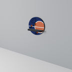 FAMOUS NUMBER 23 Rundes Kunstregal in Schwarz