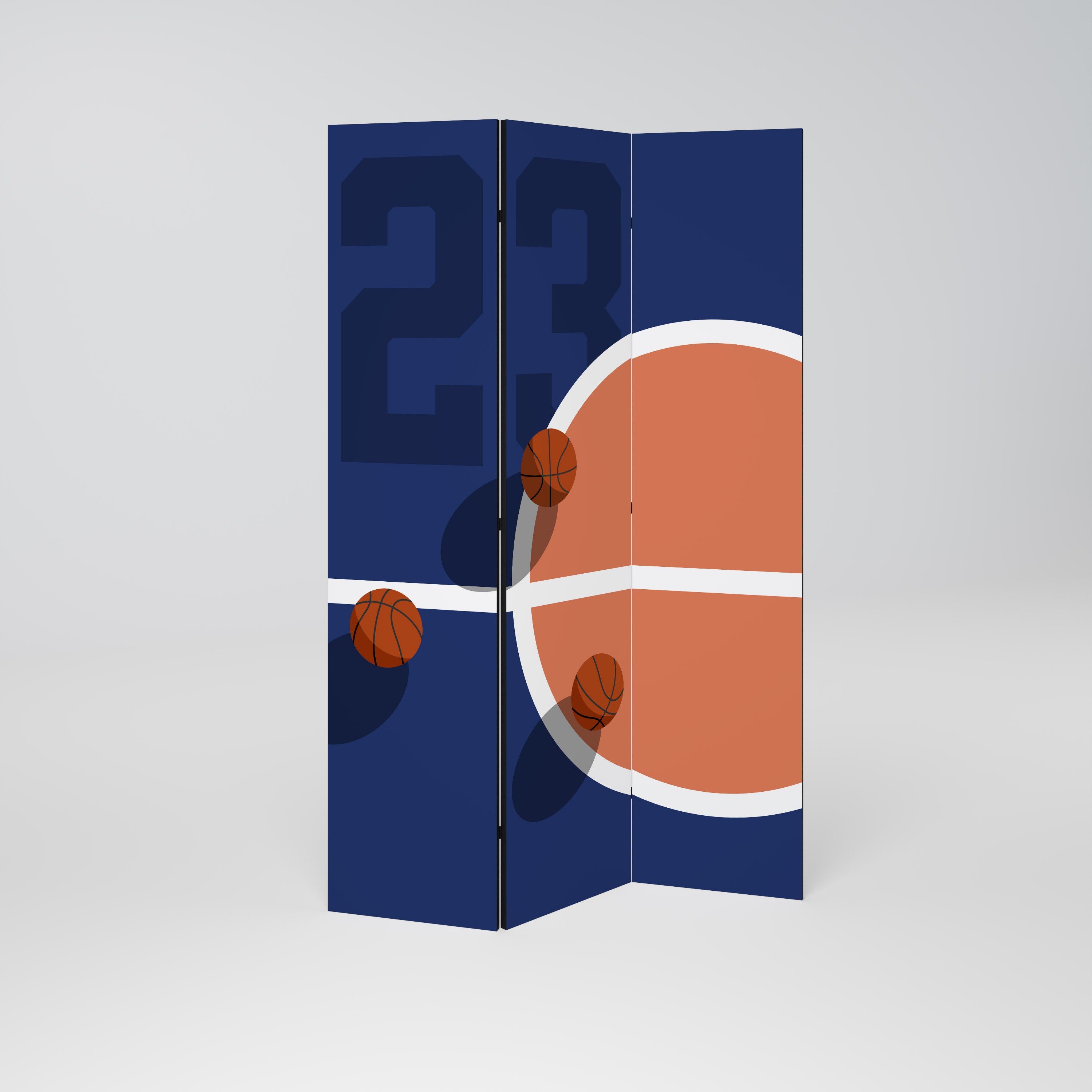 FAMOUS NUMBER 23 3-teiliger Paravent