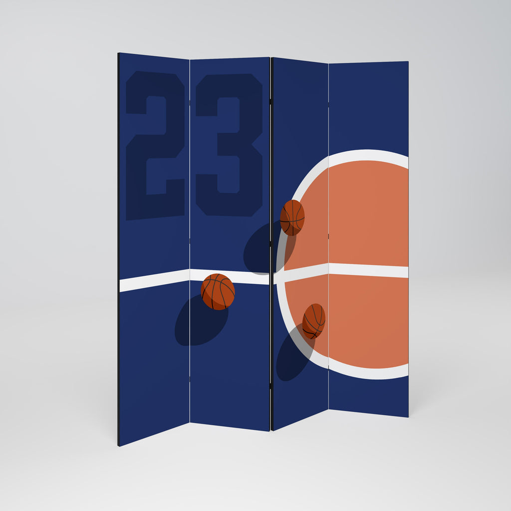 FAMOUS NUMBER 23 Dekorativer 4-teiliger Raumteiler