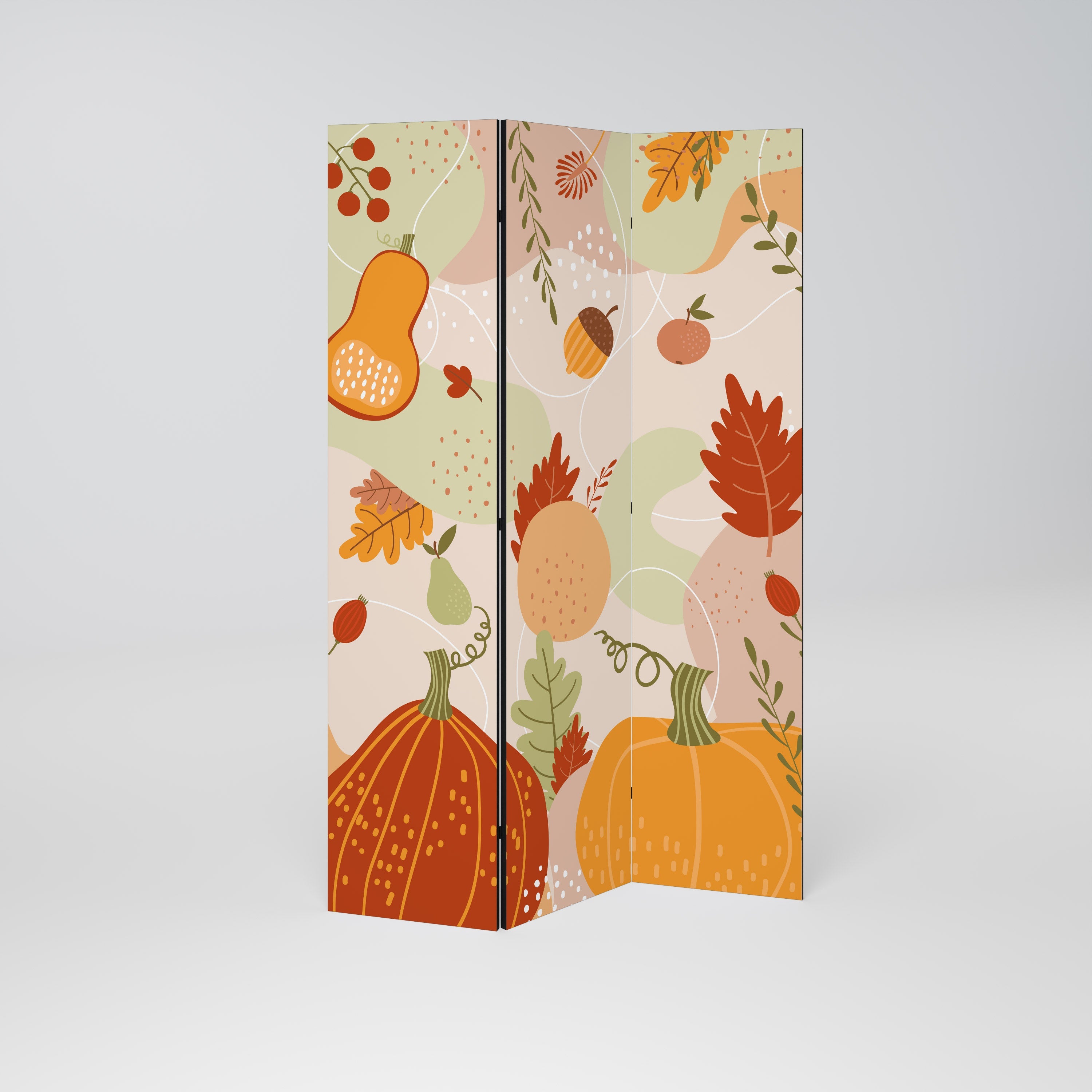 HELLO AUTUMN Dekorativer 3-teiliger Raumteiler