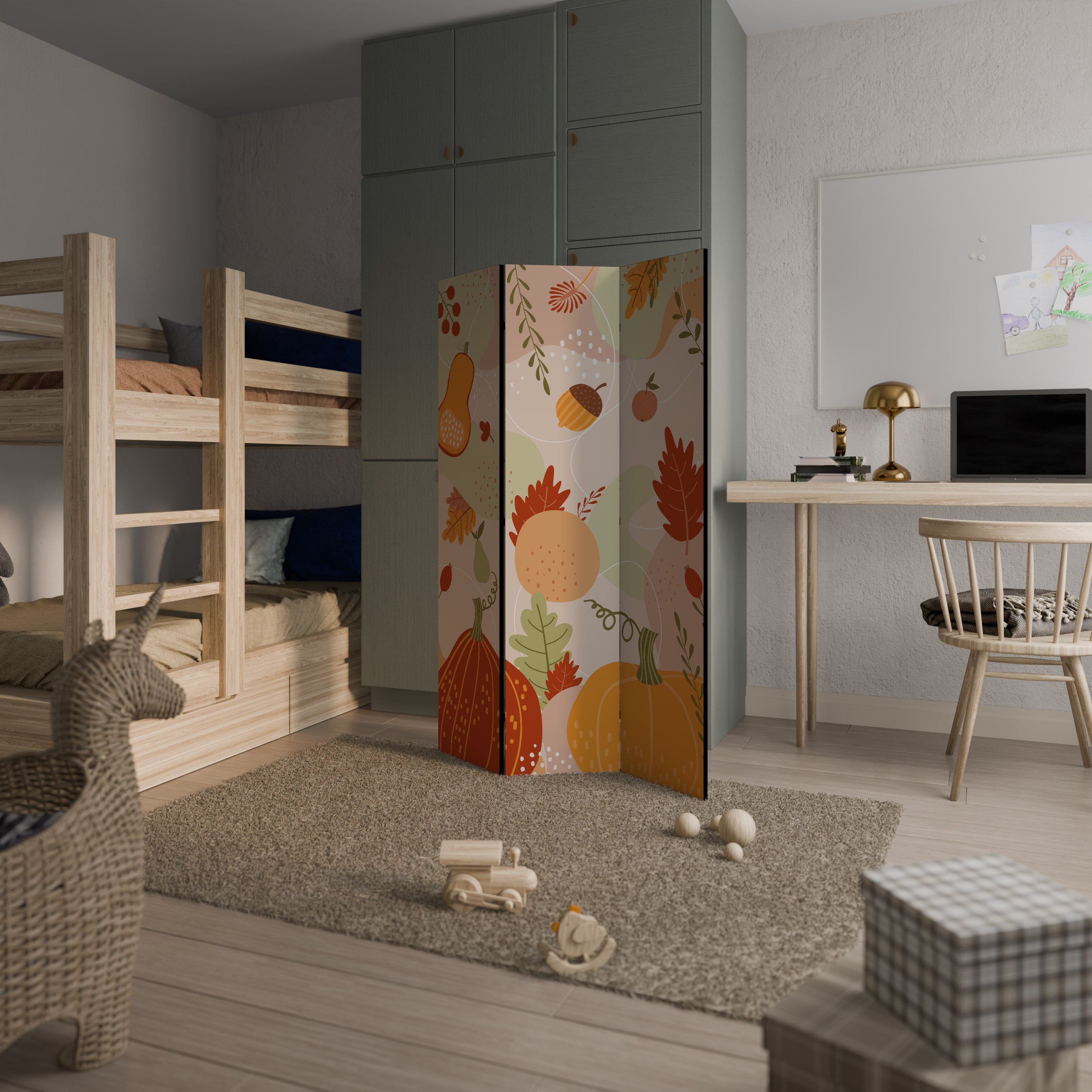 HELLO AUTUMN 3-teiliger Paravent