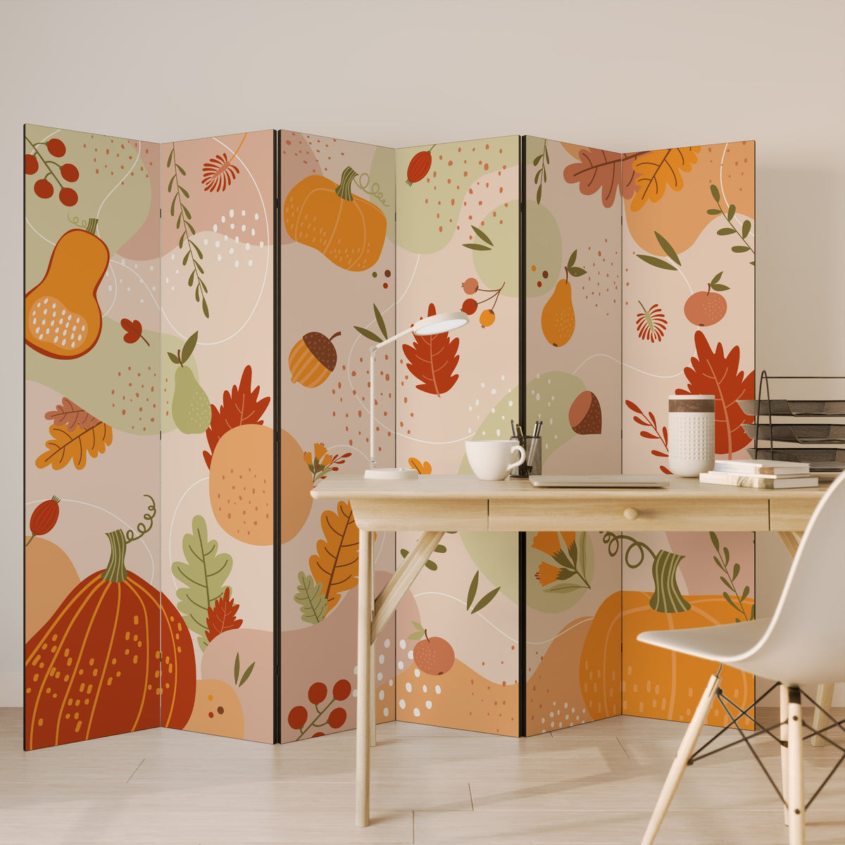 HELLO AUTUMN 6-teiliger Paravent