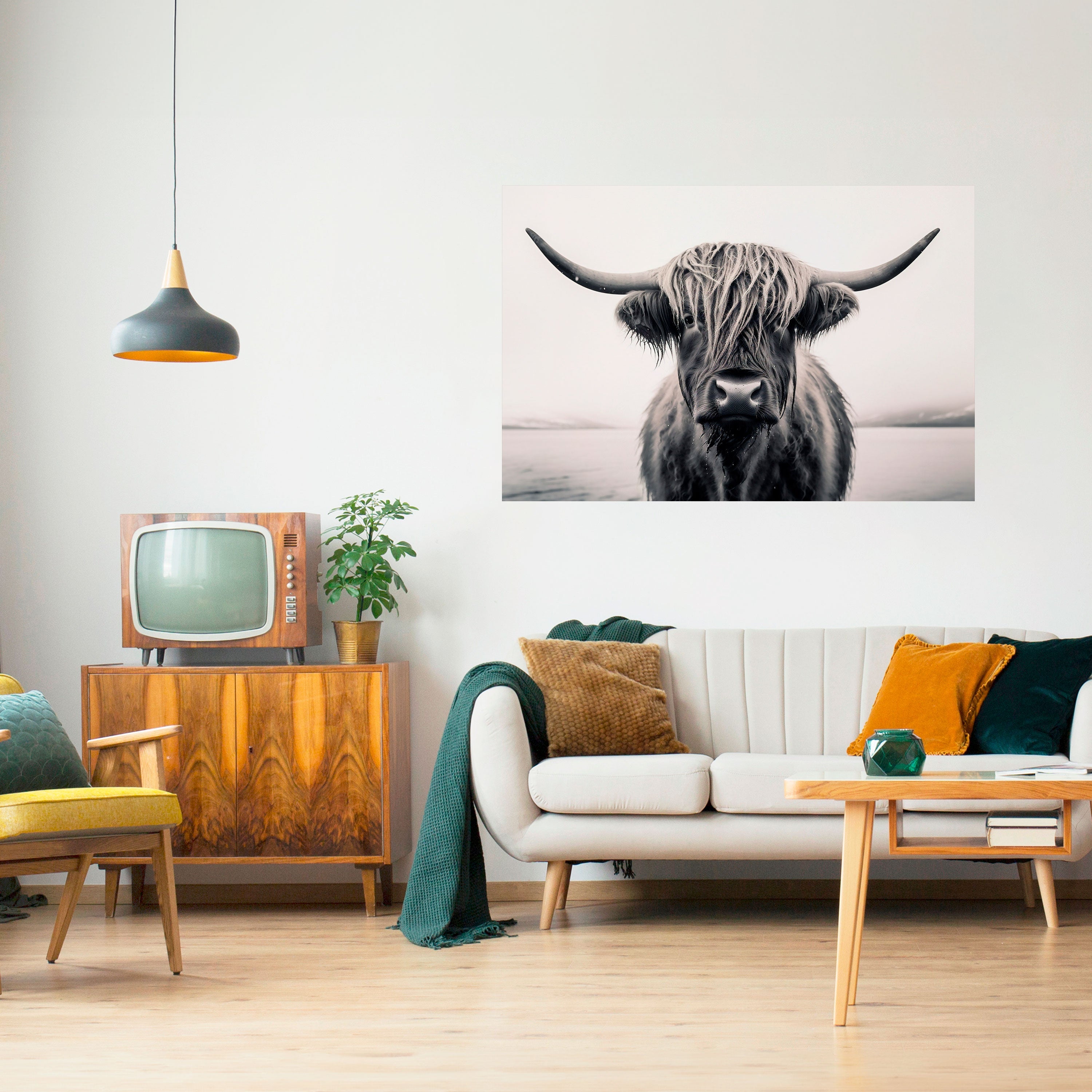 GENTLE GIANT STARE Selbstklebendes Horizontal-Poster