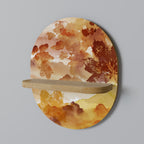 TRACES OF AUTUMN Ovales Kunstregal in Eiche-Optik