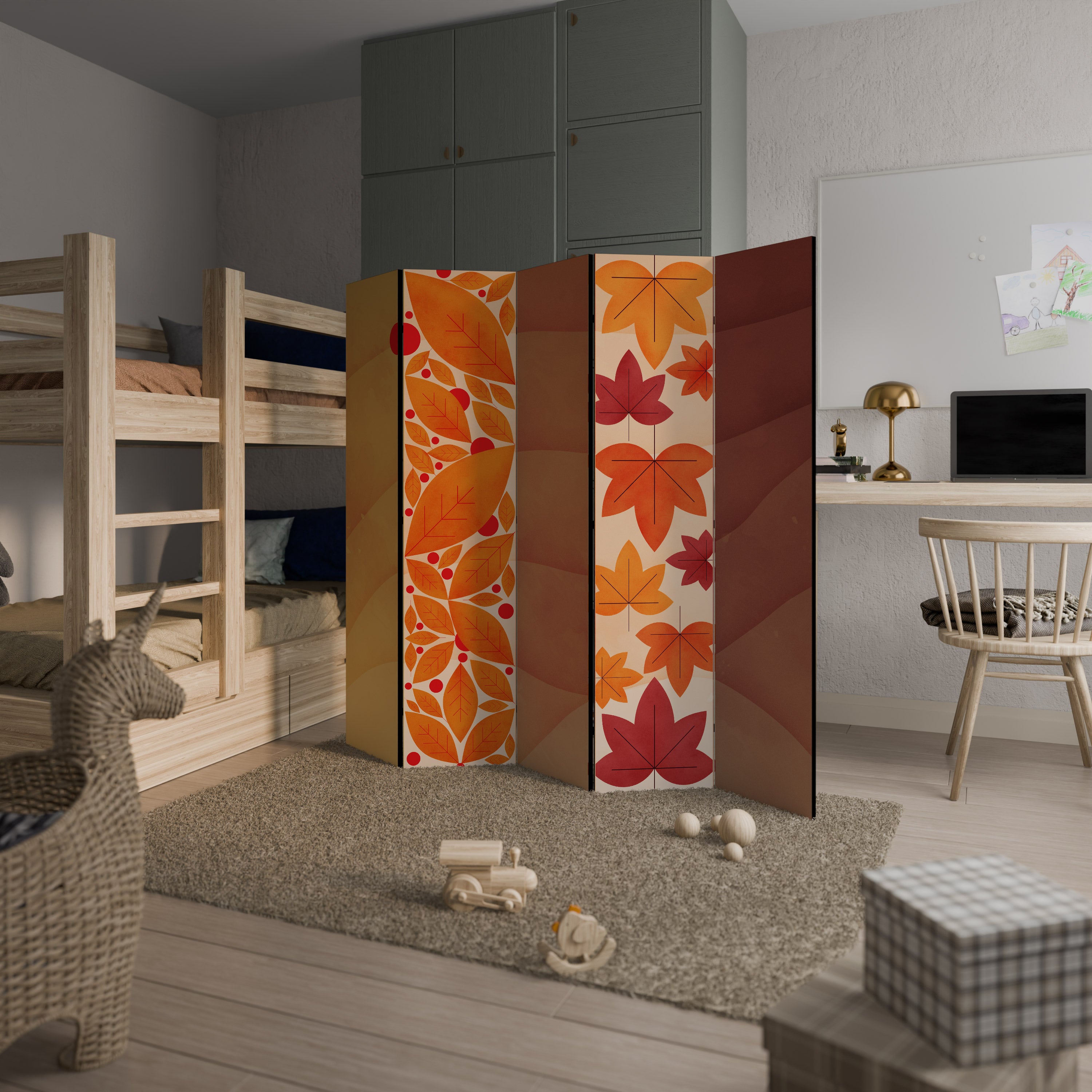 VIBRANT FALL FOLIAGE 5-teiliger Paravent