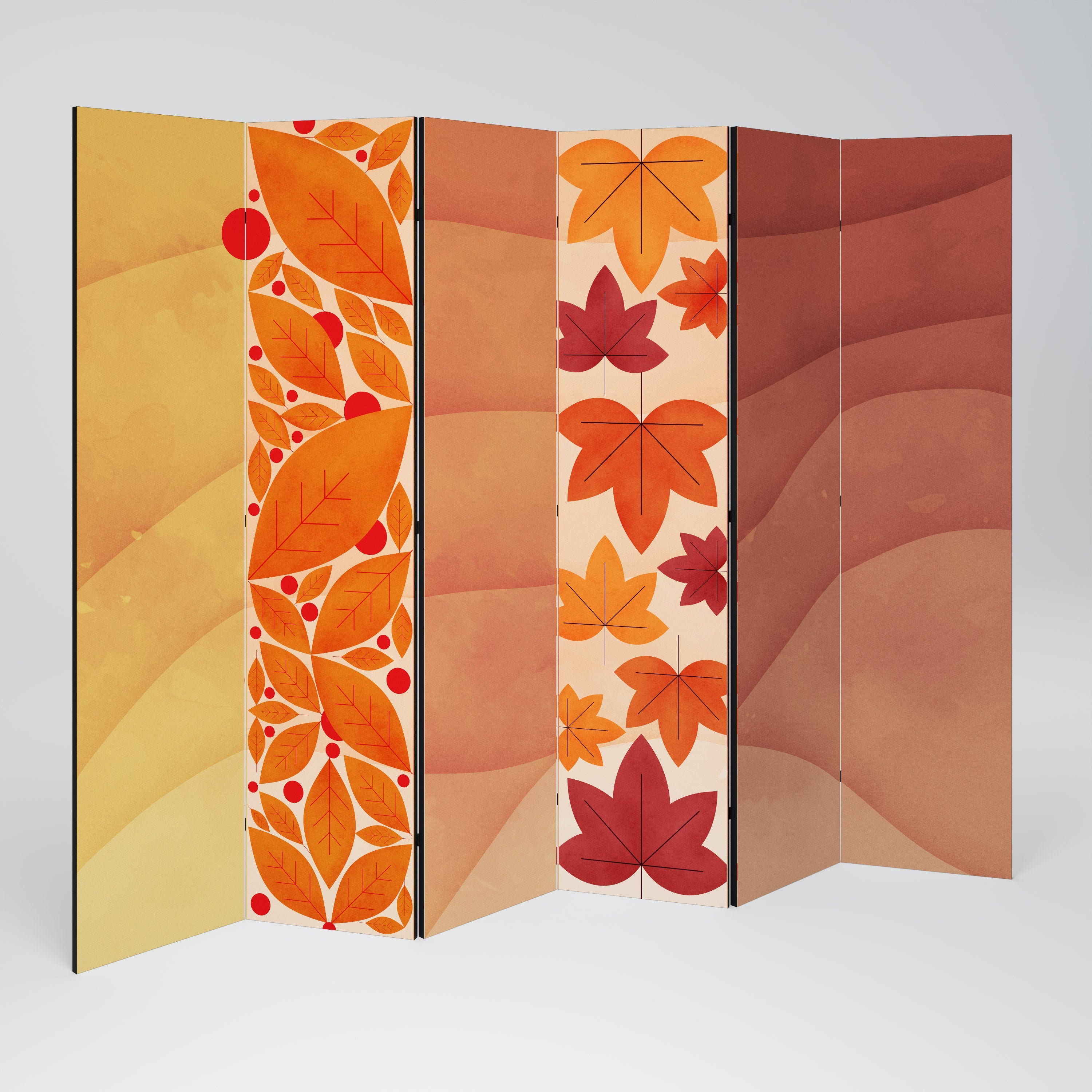 VIBRANT FALL FOLIAGE Decorative 6-Panel Room Divider