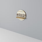 FOLIAGE ROWS Rundes Kunstregal in Eiche-Optik