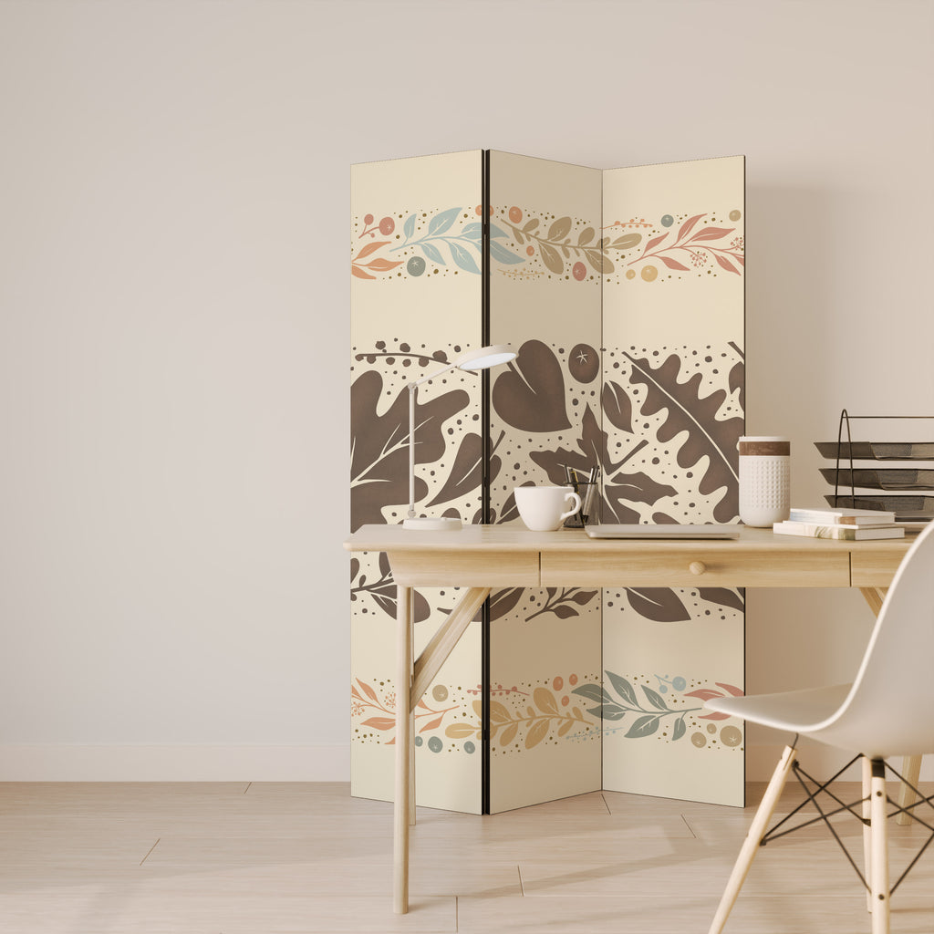 FOLIAGE ROWS 3-Panel Room Divider