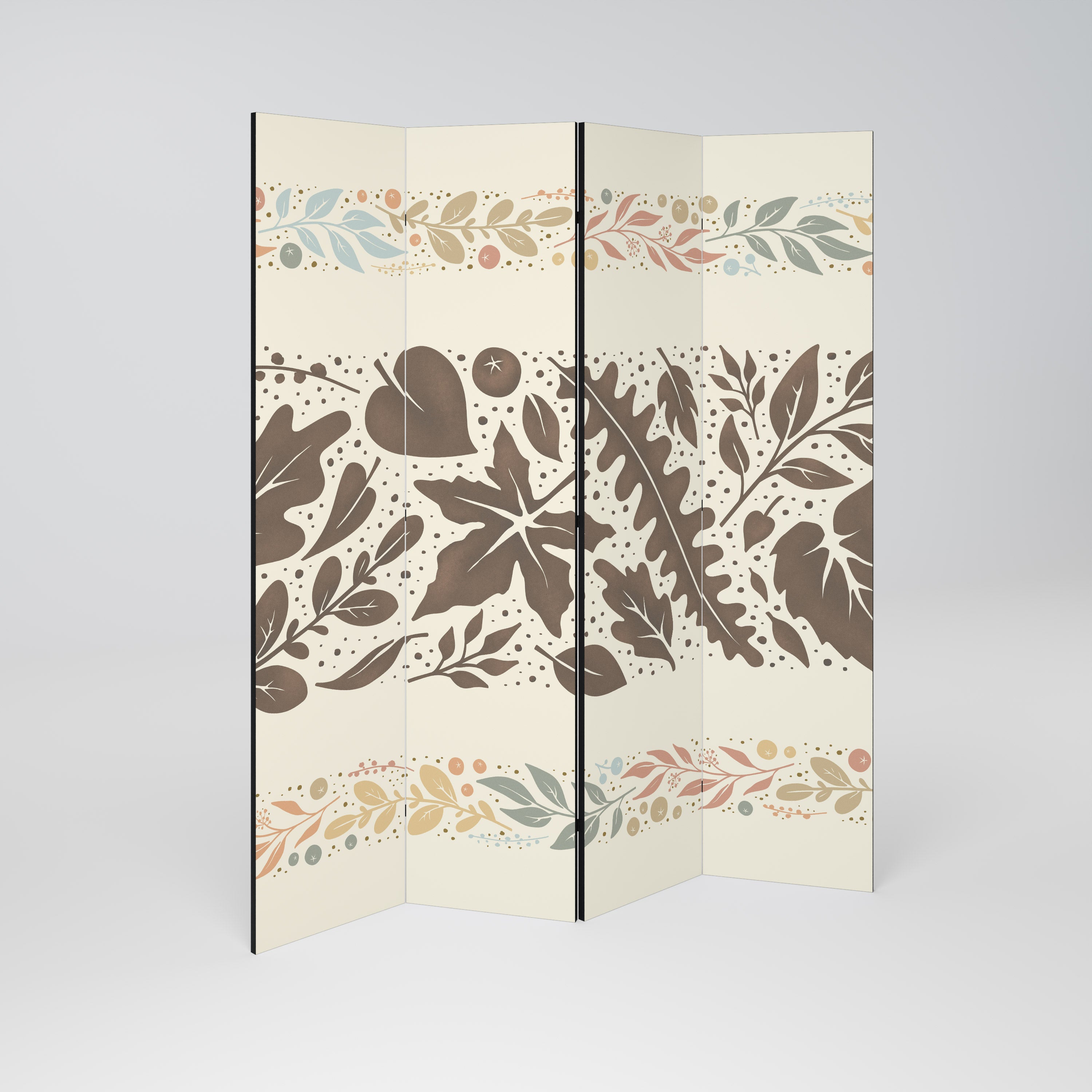FOLIAGE ROWS 4-teiliger Paravent