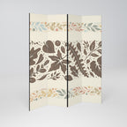 FOLIAGE ROWS Dekorativer Paravent - 4-teilig