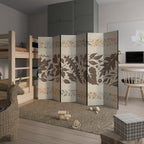 FOLIAGE ROWS Dekorativer Paravent - 6-teilig