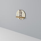 FOLIAGE TALES Rundes Kunstregal in Eiche-Optik