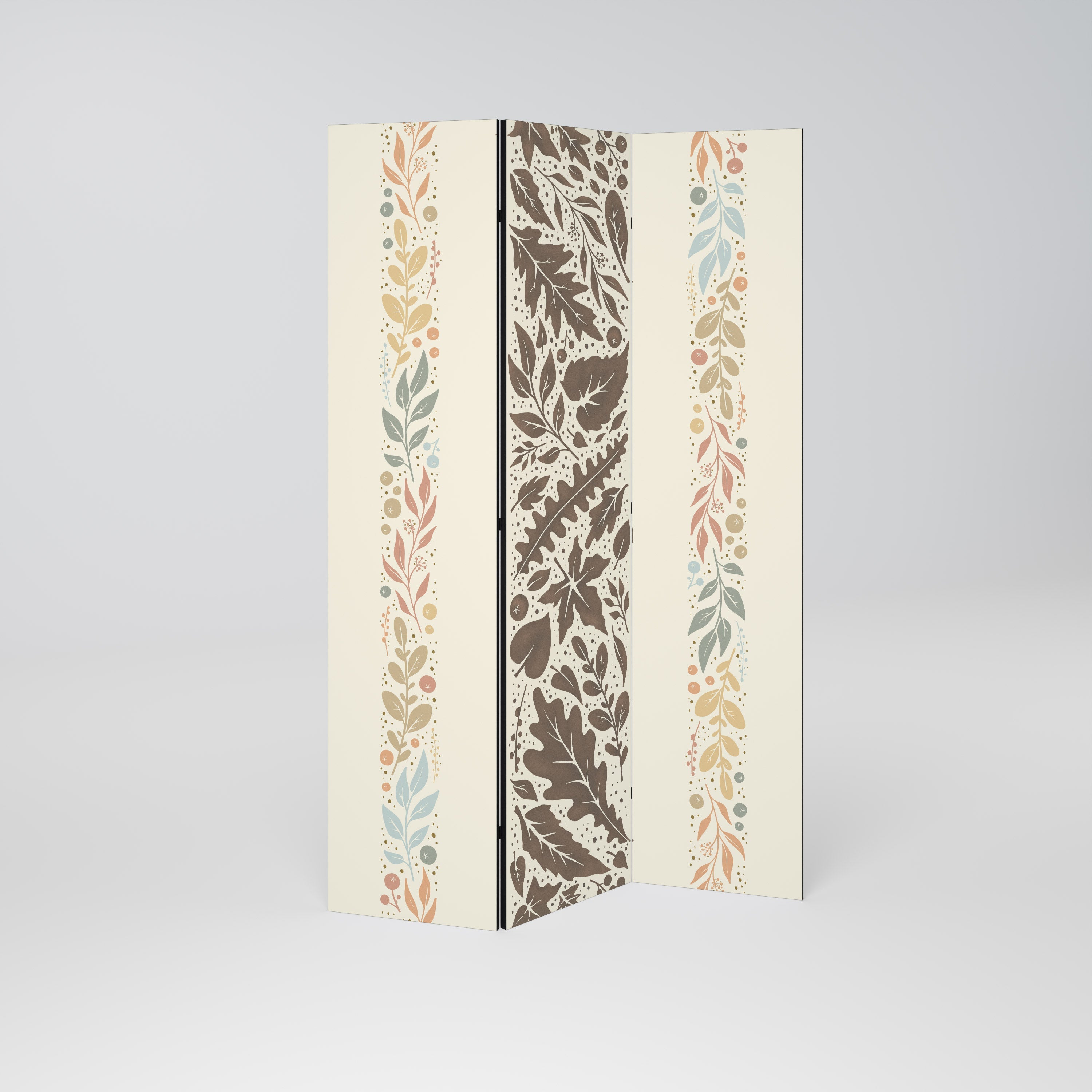 FOLIAGE TALES Dekorativer 3-teiliger Raumteiler