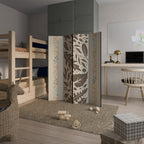 FOLIAGE TALES Dekorativer Paravent - 4-teilig