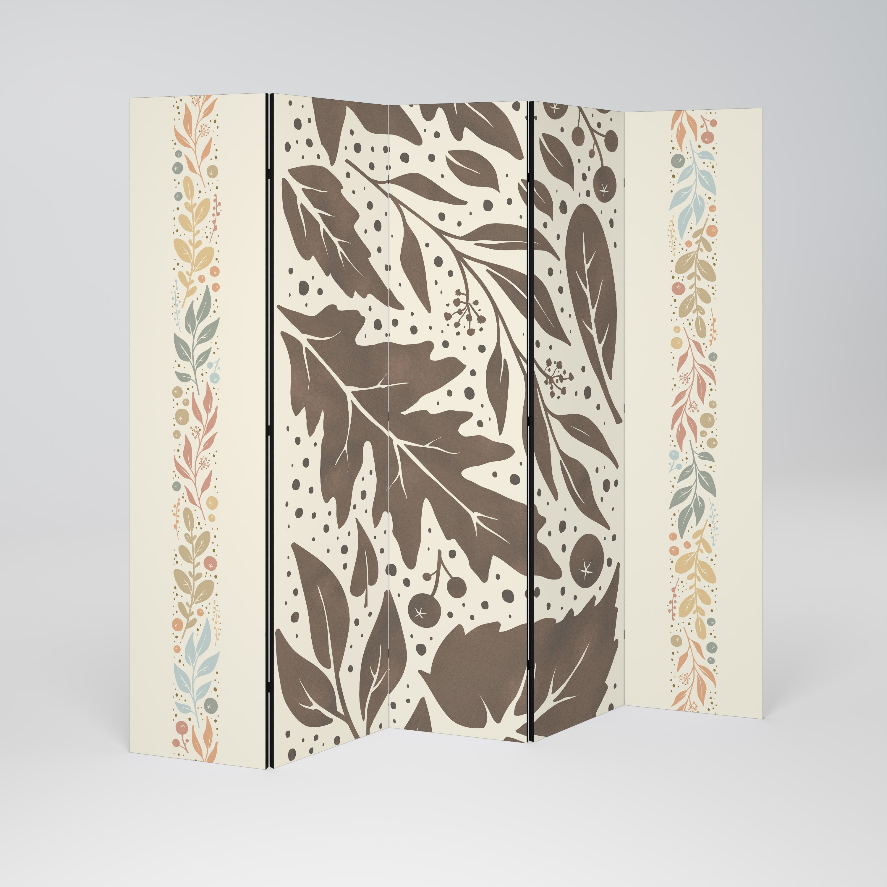 FOLIAGE TALES Decorative 5-Panel Room Divider