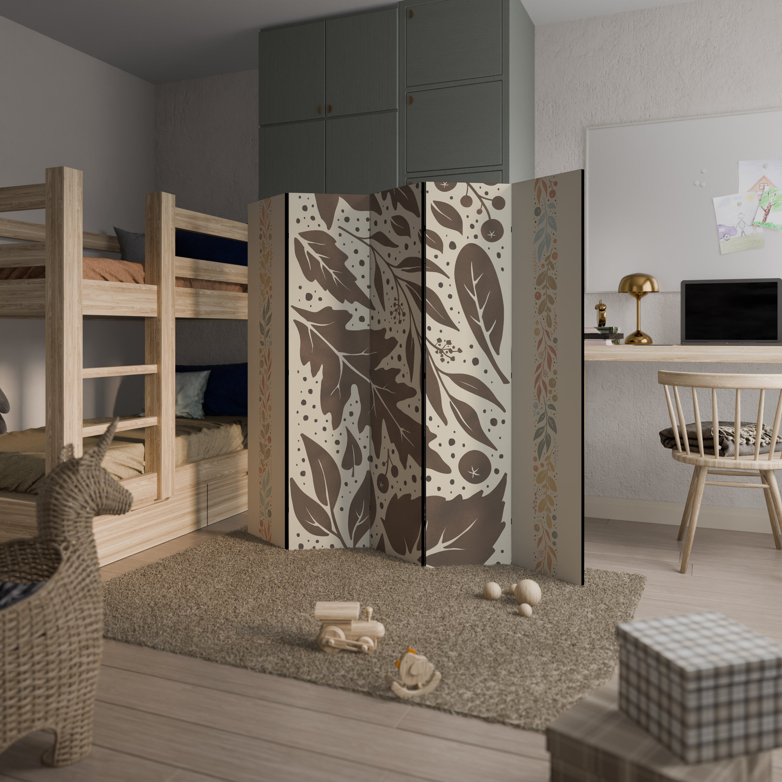 FOLIAGE TALES 5-teiliger Paravent