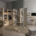 FOLIAGE TALES Dekorativer Paravent - 5-teilig