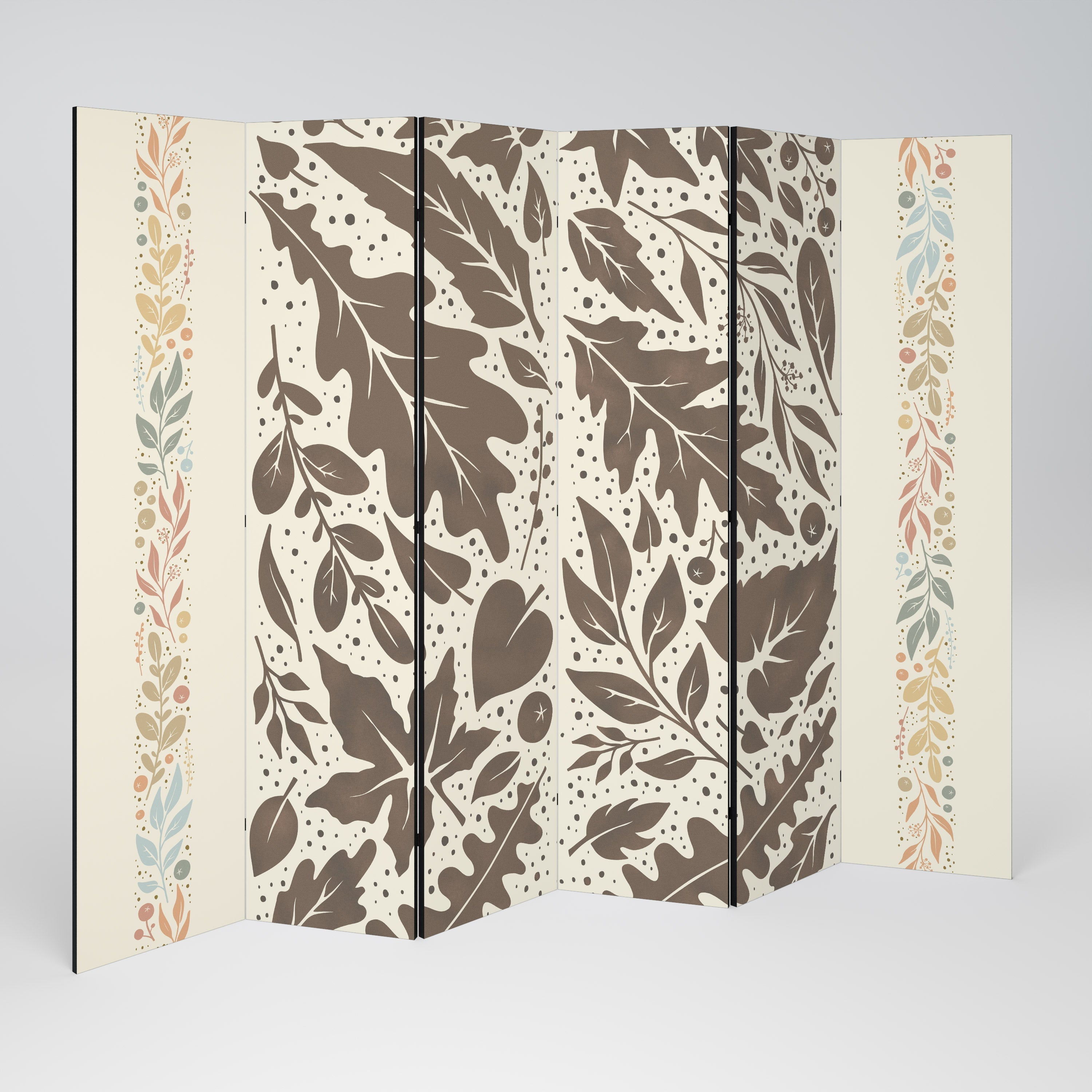 FOLIAGE TALES Decorative 6-Panel Room Divider