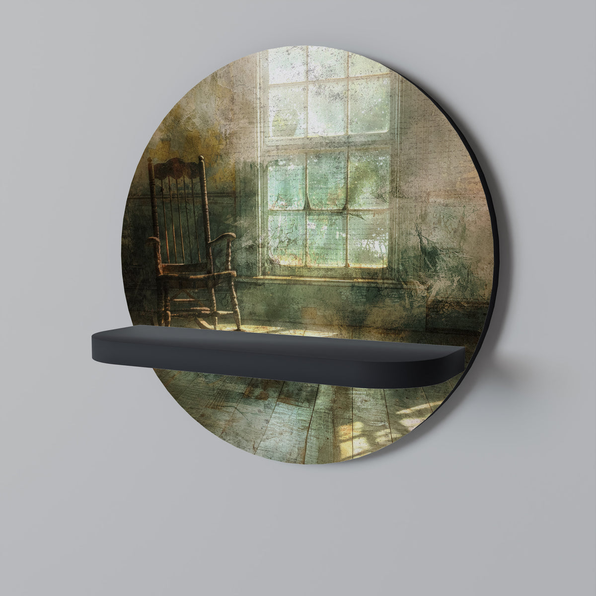 SUNLIT STILLNESS Dekoratives Wandregal