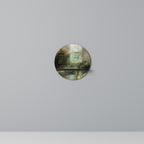 SUNLIT STILLNESS Rundes Kunstregal in Schwarz