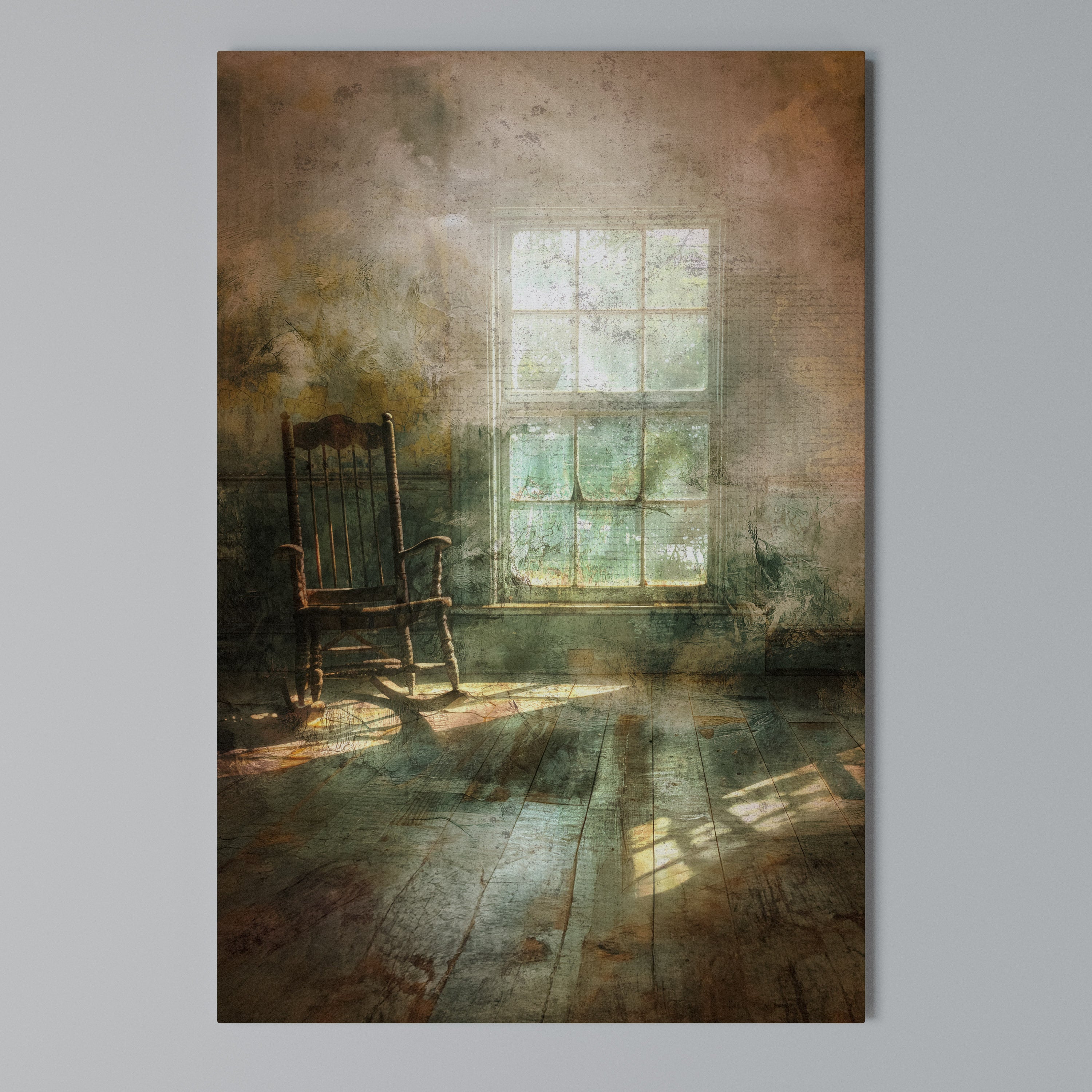 SUNLIT STILLNESS Vertical Canvas Print
