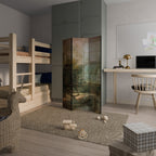 SUNLIT STILLNESS Dekorativer Paravent - 3-teilig