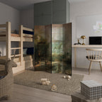 SUNLIT STILLNESS Dekorativer Paravent - 4-teilig