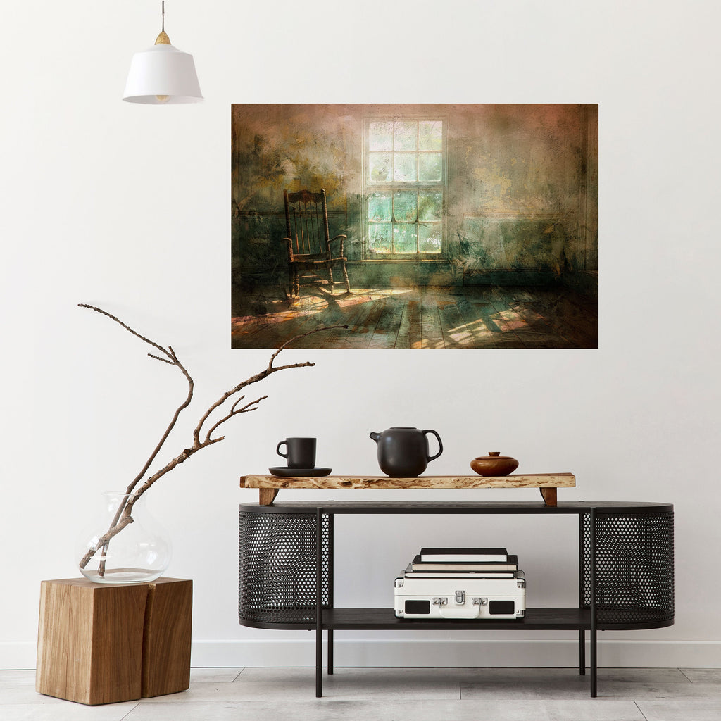 SUNLIT STILLNESS Selbstklebendes Horizontal-Poster