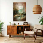 SUNLIT STILLNESS Selbstklebendes Poster - Hochformat