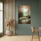 SUNLIT STILLNESS Selbstklebendes Poster - Hochformat