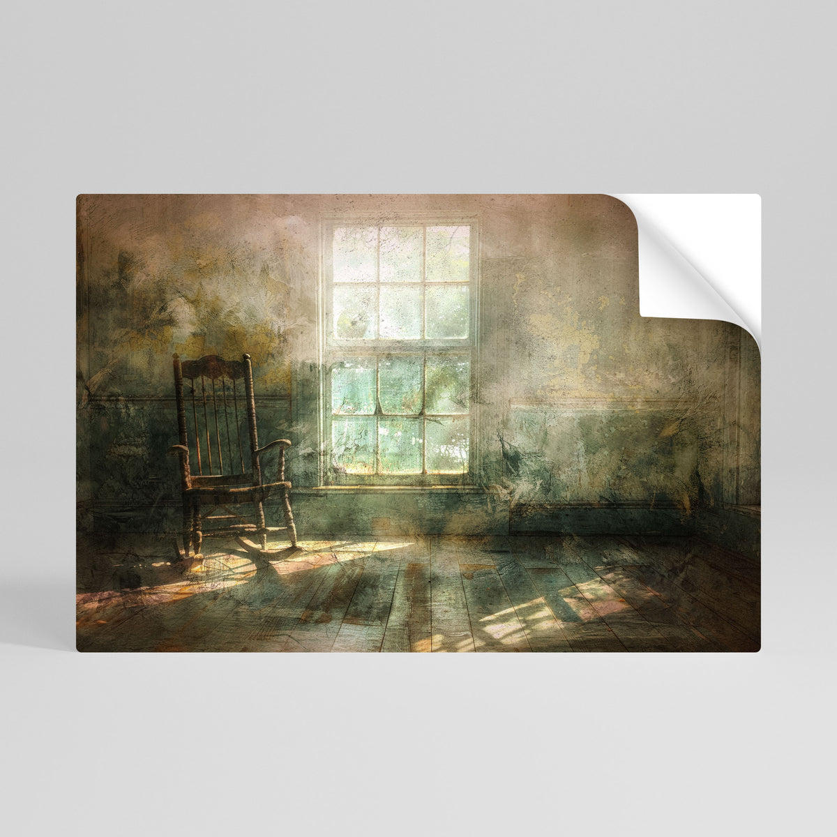 SUNLIT STILLNESS Selbstklebendes Horizontal-Poster