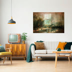 SUNLIT STILLNESS Selbstklebendes Horizontal-Poster