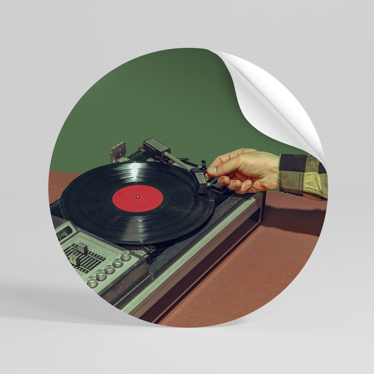 UNIQUE SOUNDS Runder Wandsticker zum Abziehen und Aufkleben