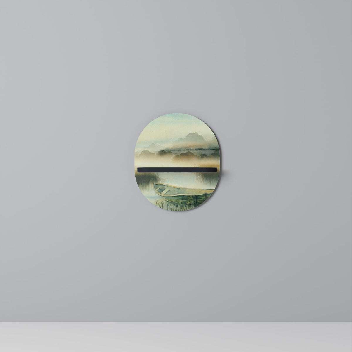MORNING BY THE LAKE Dekoratives Wandregal