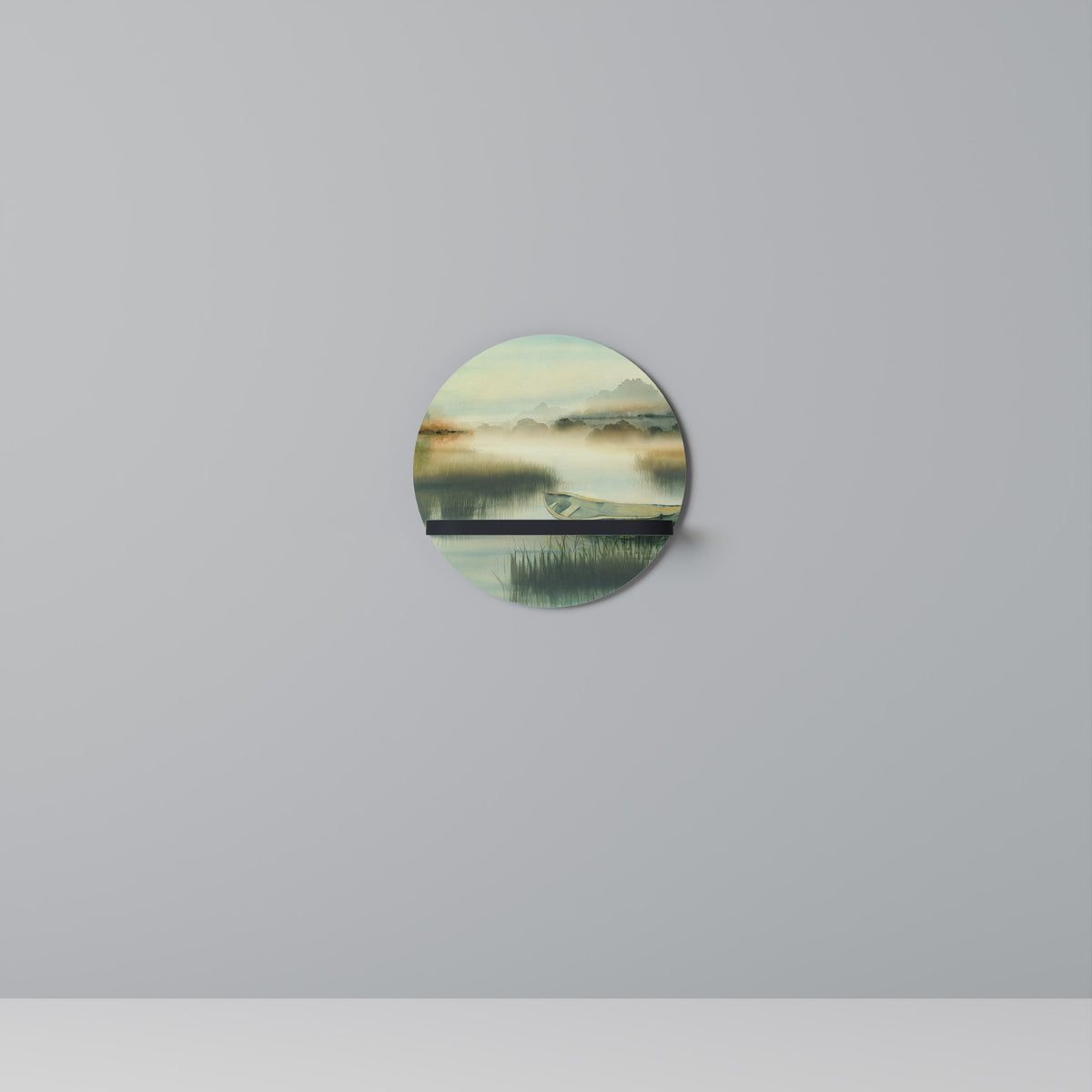 MORNING BY THE LAKE Dekoratives Wandregal