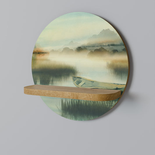 MORNING BY THE LAKE Art Shelf