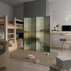 MORNING BY THE LAKE Dekorativer Paravent - 4-teilig