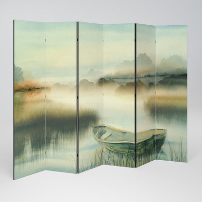 MORNING BY THE LAKE 6-teiliger Paravent