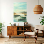 MORNING BY THE LAKE Selbstklebendes Poster - Hochformat