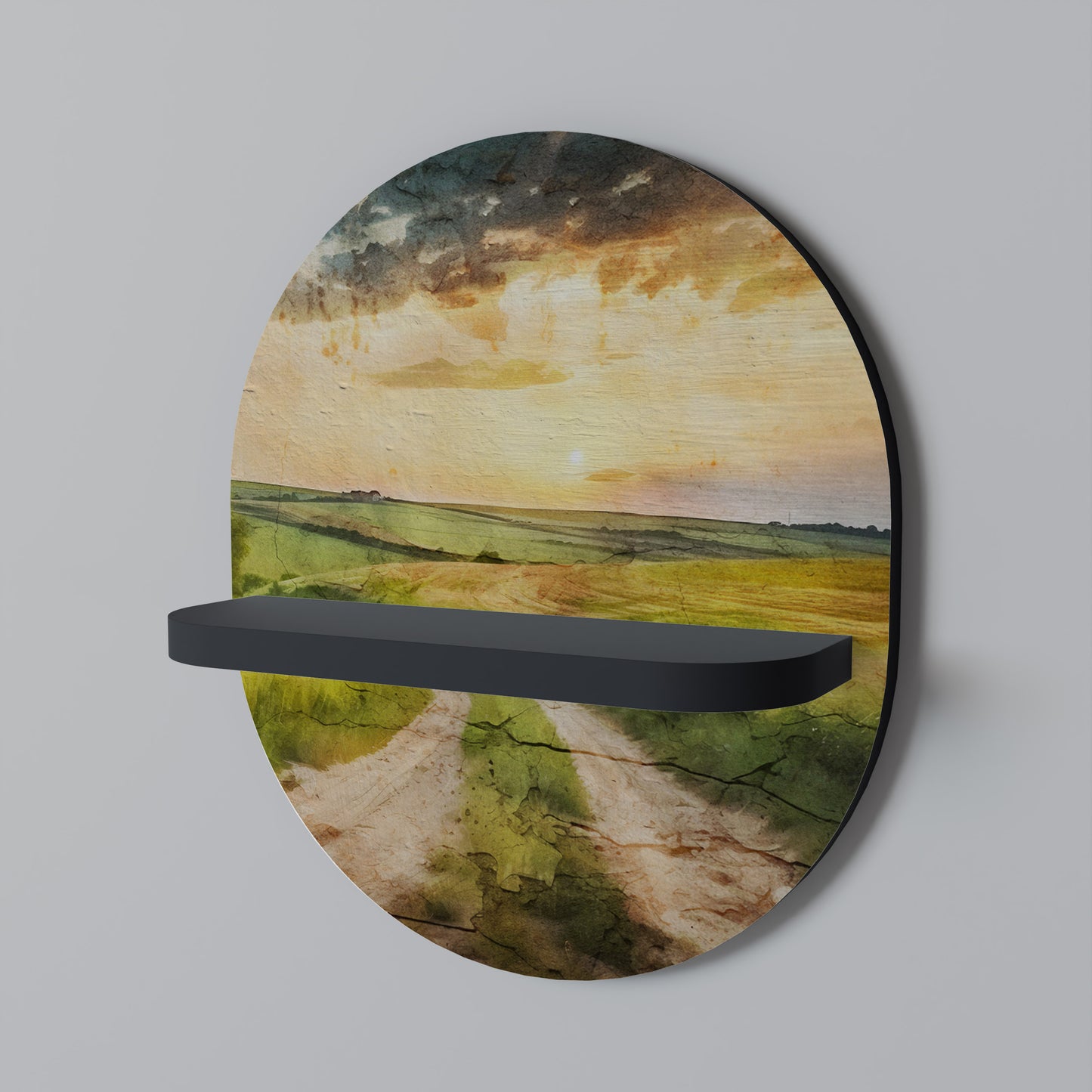 SUNSET PATH Dekoratives Wandregal