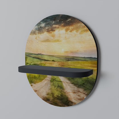 SUNSET PATH Dekoratives Wandregal