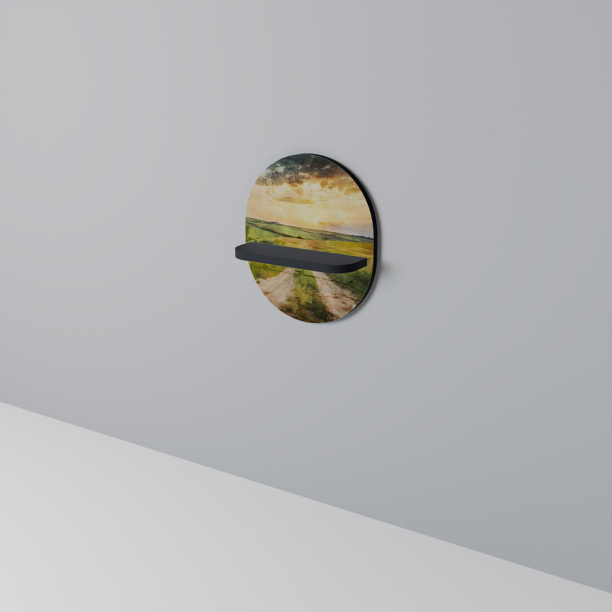 SUNSET PATH Dekoratives Wandregal