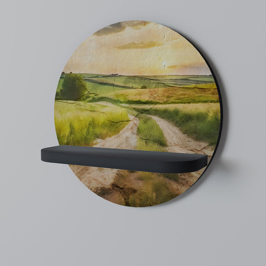 SUNSET PATH Dekoratives Wandregal